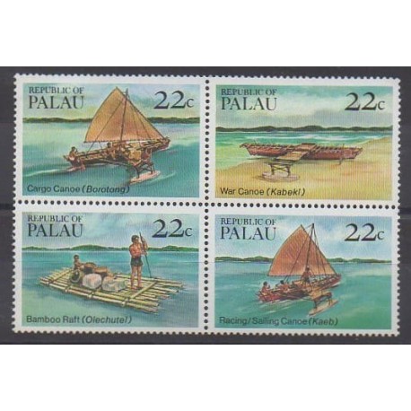 Palau - 1985 - Nb 65/68 - Boats