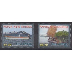 Papouasie-Nouvelle-Guinée - 2013 - No 1513 et 1515 - Navigation