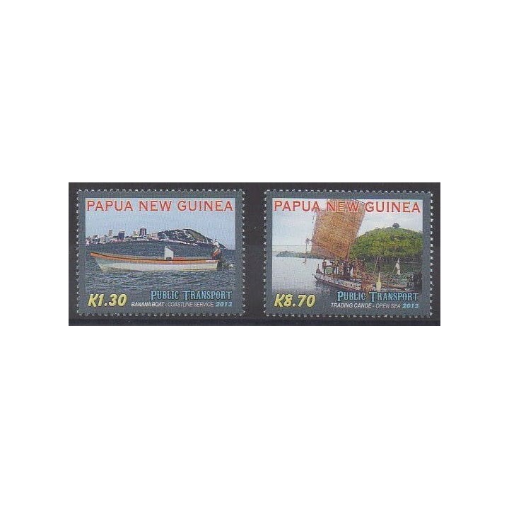 Acheter cette série de timbres de Papouasie-Nouvelle-Guinée de l'année 2013 (No 1513 et 1515).