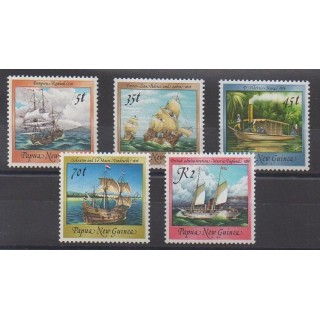 Acheter cette série de timbres de Papouasie-Nouvelle-Guinée de l'année 1987 (No 538/542).