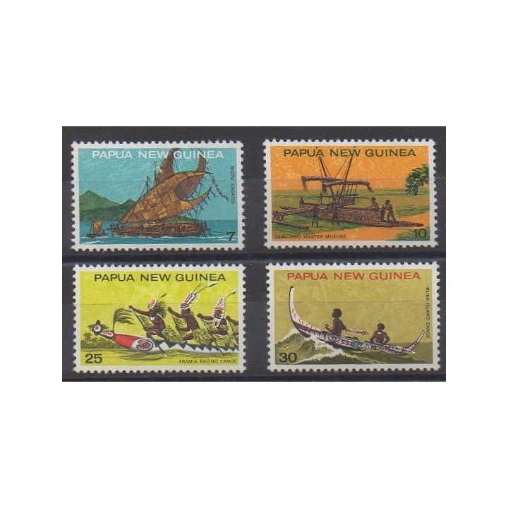 Acheter cette série de timbres de Papouasie-Nouvelle-Guinée de l'année 1975 (No 278/281).
