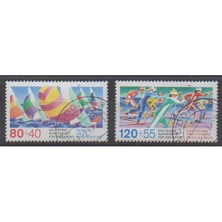 Allemagne occidentale (RFA) - 1987 - No 1142/1143 - Sports divers - Oblitérés
