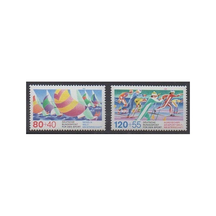 Acheter cette série de timbres de l'Allemagne occidentale (RFA) de l'année 1987 (No 1142/1143).