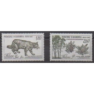 Acheter cette série de timbres d'Andorre français de l'année 1982 (No 306/307).