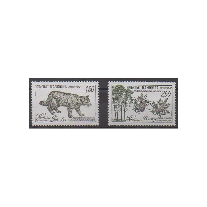 Acheter cette série de timbres d'Andorre français de l'année 1982 (No 306/307).