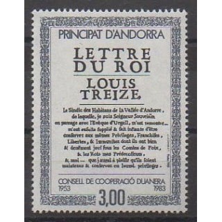 Acheter ce timbre d'Andorre français de l'année 1983 (No 315).
