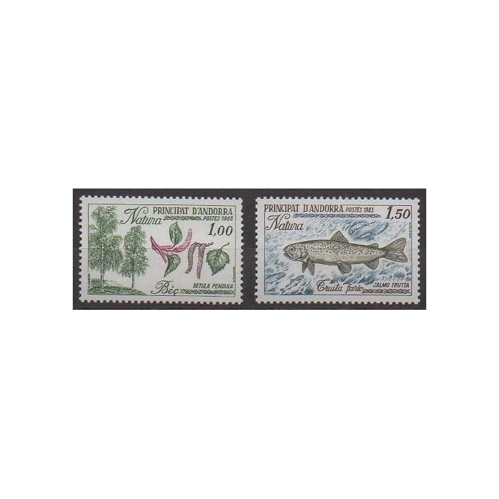 Acheter cette série de timbres d'Andorre français de l'année 1983 (No 311/312).