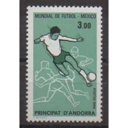 French Andorra - 1986 - Nb 350 - Soccer World Cup