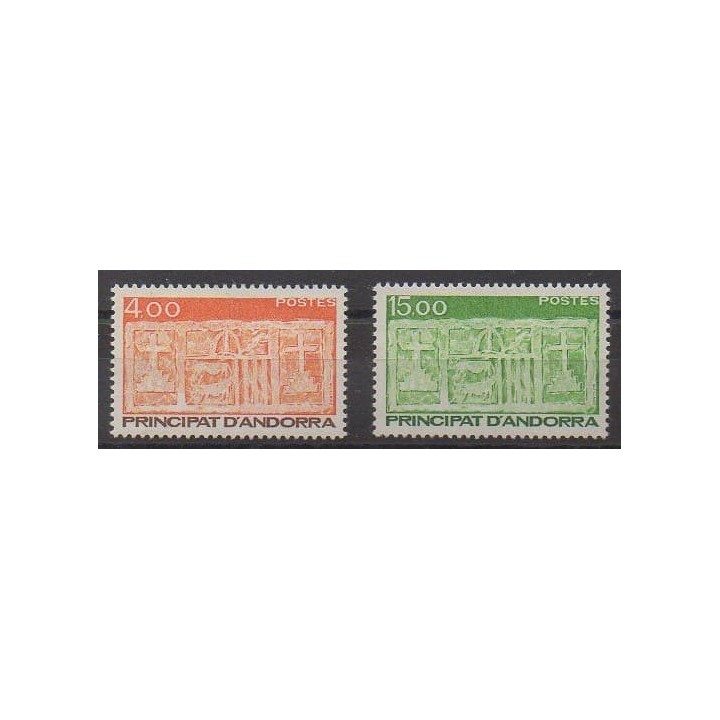 Acheter cette série de timbres d'Andorre français de l'année 1986 (No 346/347).