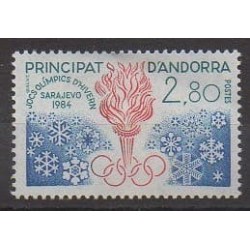 French Andorra - 1984 - Nb 327 - Winter Olympics
