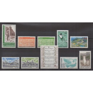 Buy the stamps of French Andorra of the year 1986 (Nb 345/354).