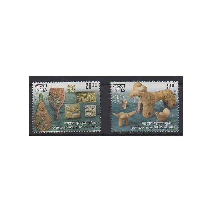 Acheter cette série de timbres d'Inde de l'année 2011 (No 2366/2367).