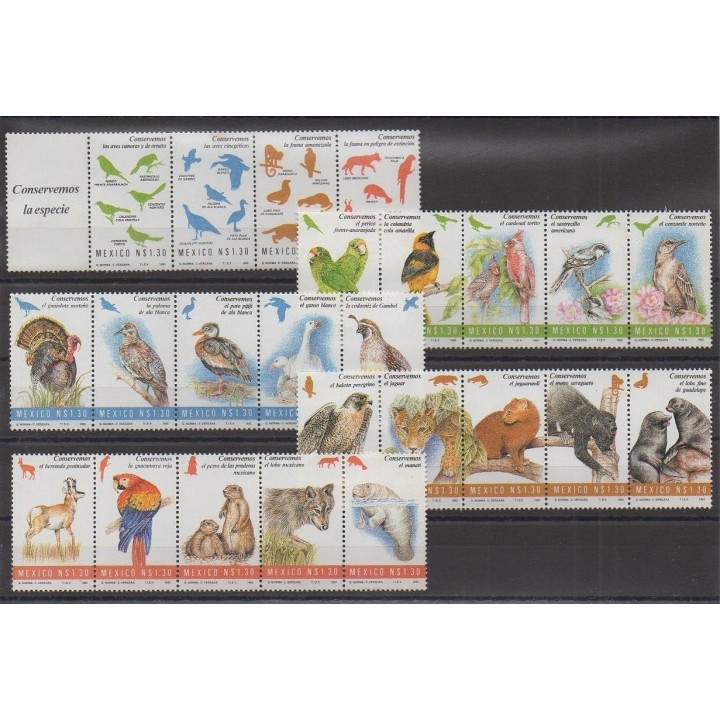 Buy this set of stamps of Mexico of the year 1994 (Nb 1533/1556).