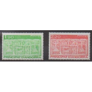 Buy this set of stamps of French Andorra of the year 1987 (Nb 356/357).