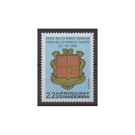 French Andorra - 1987 - Nb 355 - Coats of arms