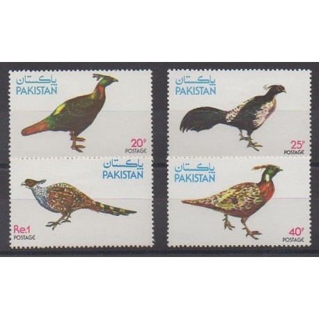 Pakistan - 1979 - No 478/481 - Oiseaux - Neufs avec charnière