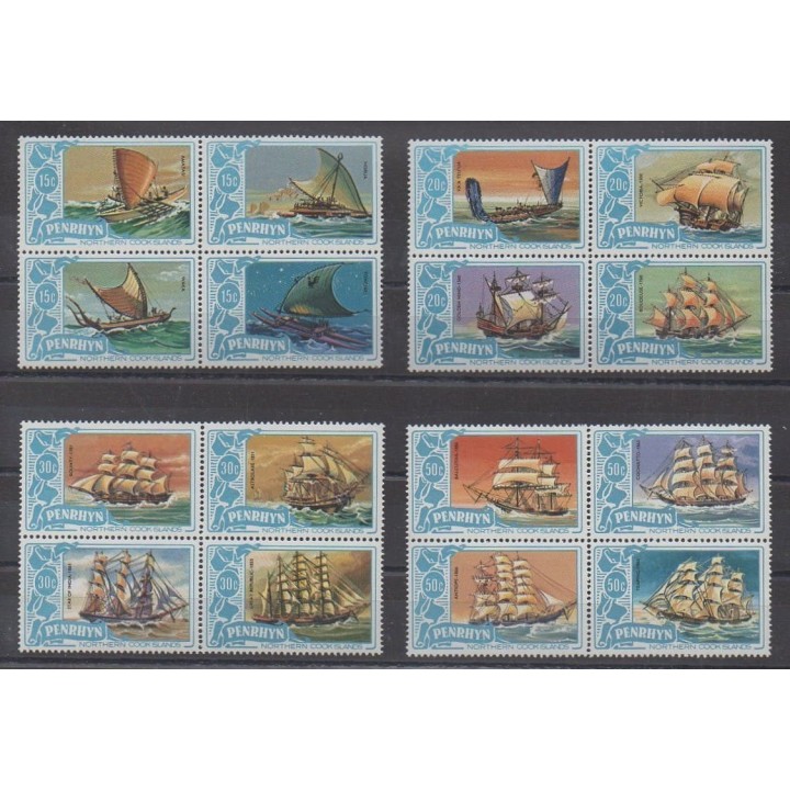 Acheter cette série de timbres de Penrhyn de l'année 1981 (No 159/174).