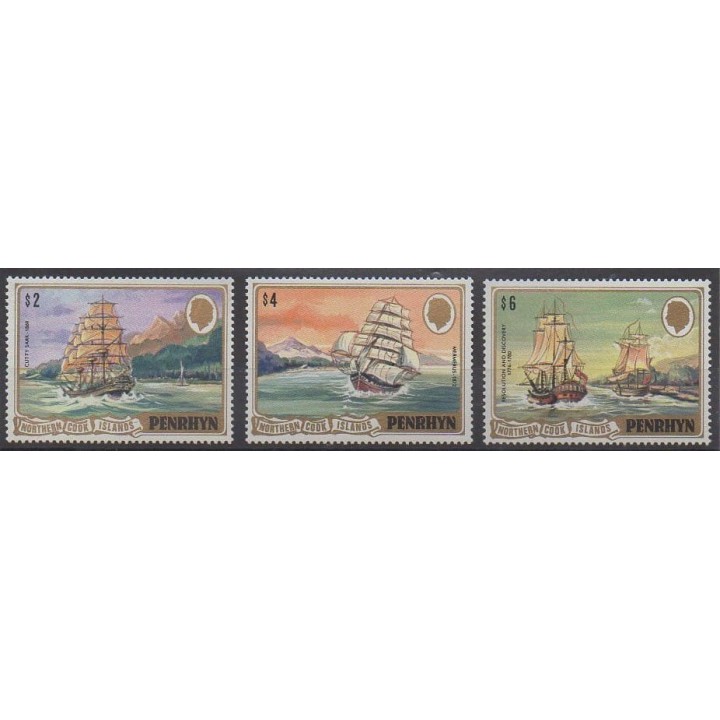 Acheter cette série de timbres de Penrhyn de l'année 1981 (No 184/186).
