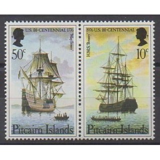 Buy this set of stamps of Pitcairn of the year 1976 (Nb 155 et 157).