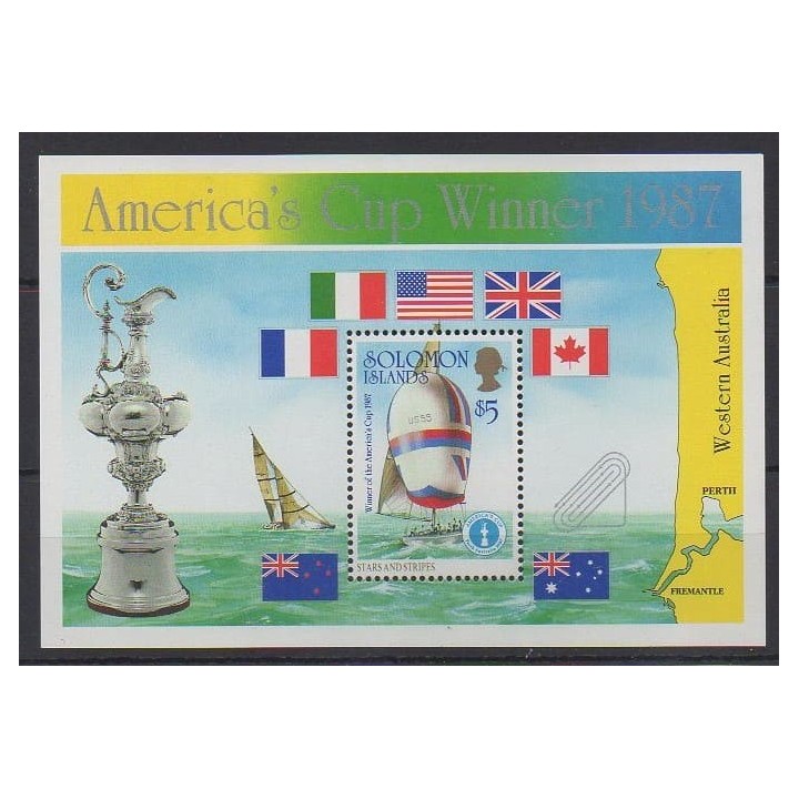 Buy this souvenir sheet  of Solomon Islands of the year 1987 (Nb BF22).