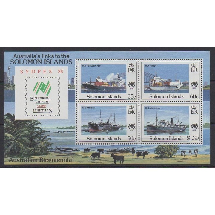 Buy this souvenir sheet  of Solomon Islands of the year 1988 (Nb BF24).