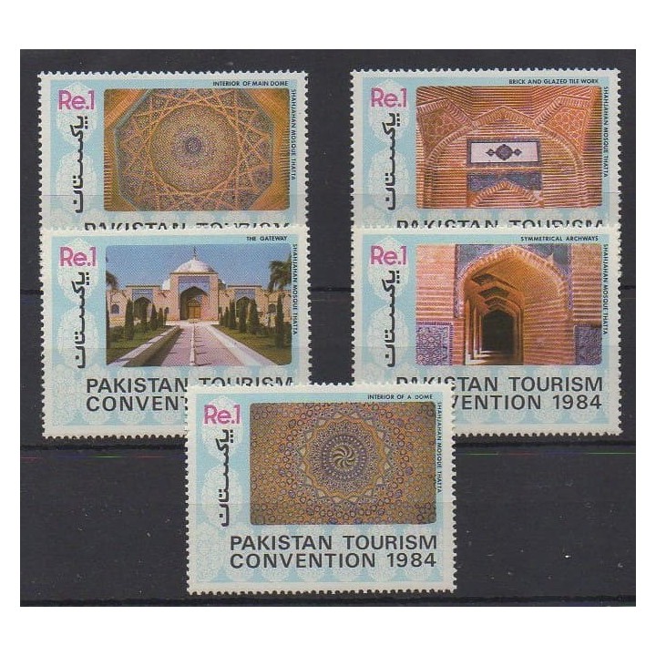 Acheter cette série de timbres duPakistan de l'année 1984 (No 618/622).