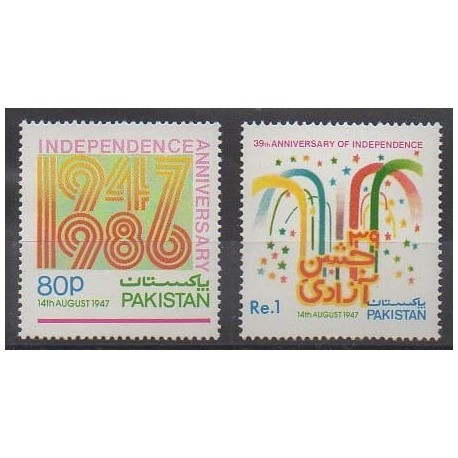 Pakistan - 1986 - Nb 654/655 - Various Historics Themes