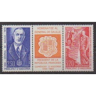 Acheter ce timbre d'Andorre français de l'année 1990 (No 399A).