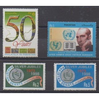 Acheter cette série de timbres duPakistan de l'année 1998 (No 970/973).