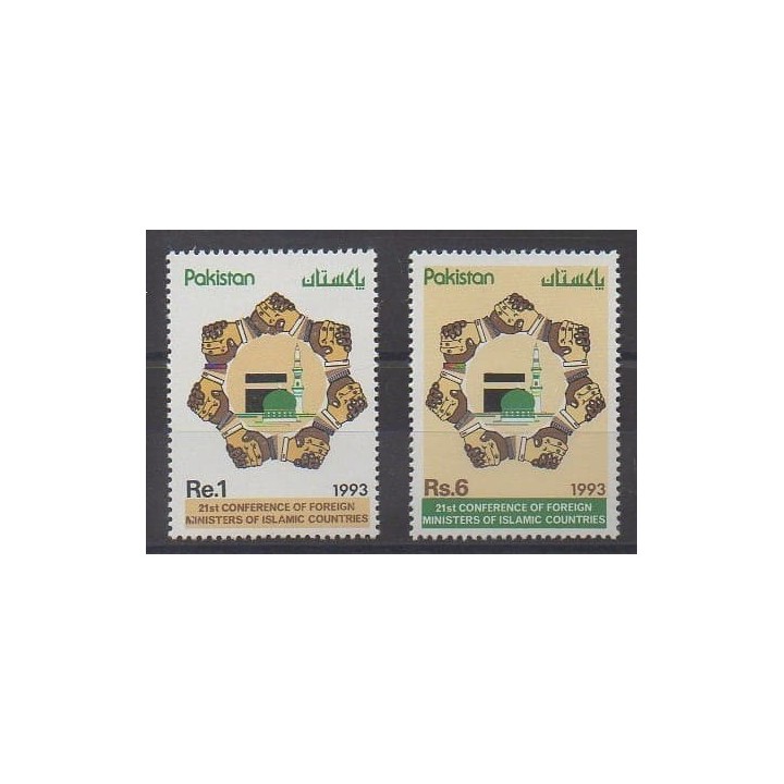 Acheter cette série de timbres duPakistan de l'année 1993 (No 813/814).