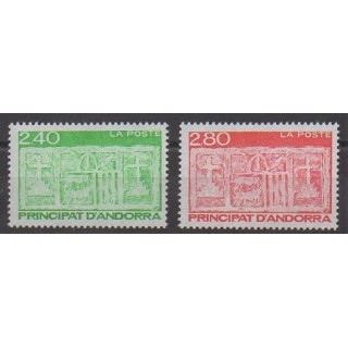 Buy this set of stamps of French Andorra of the year 1993 (Nb 436/437).