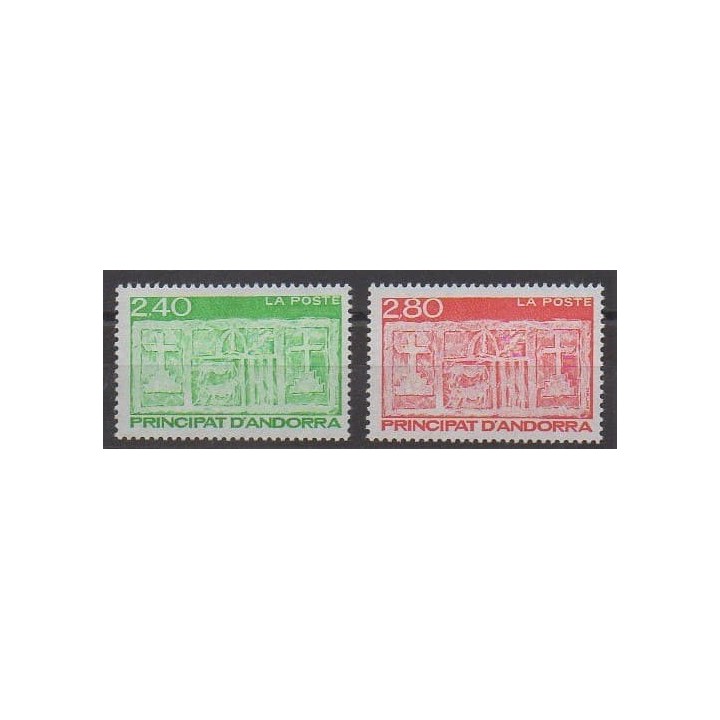 Buy this set of stamps of French Andorra of the year 1993 (Nb 436/437).