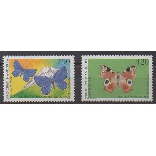 Acheter cette série de timbres d'Andorre français de l'année 1993 (No 432/433).