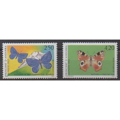French Andorra - 1993 - Nb 432/433 - Insects