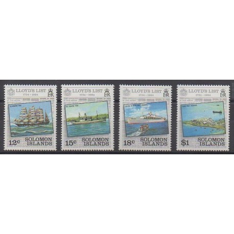 Solomon (Islands) - 1984 - Nb 510/513 - Boats