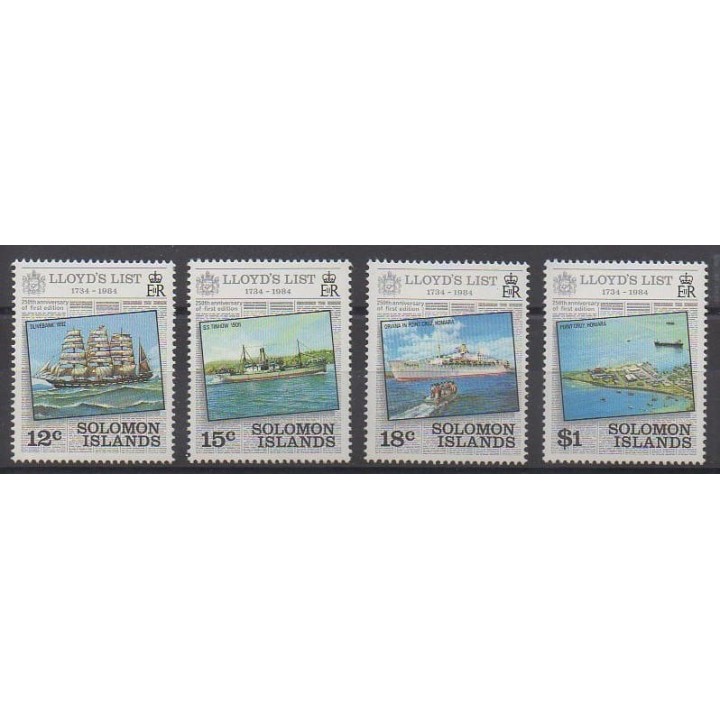 Buy this set of stamps of Solomon Islands of the year 1984 (Nb 510/513).