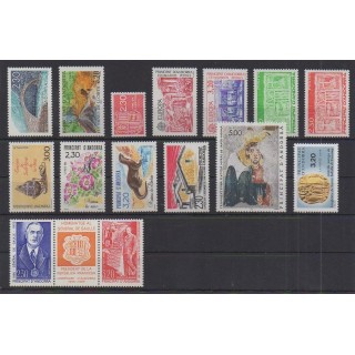 Buy the stamps of French Andorra of the year 1990 (Nb 385/399).