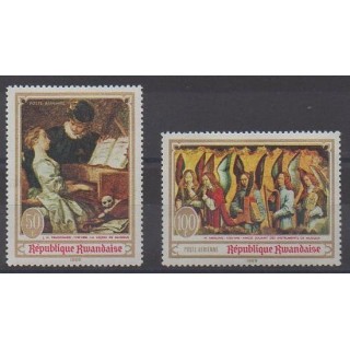 Buy these stamps of Rwanda of the year 1969 (Nb PA6/PA7).