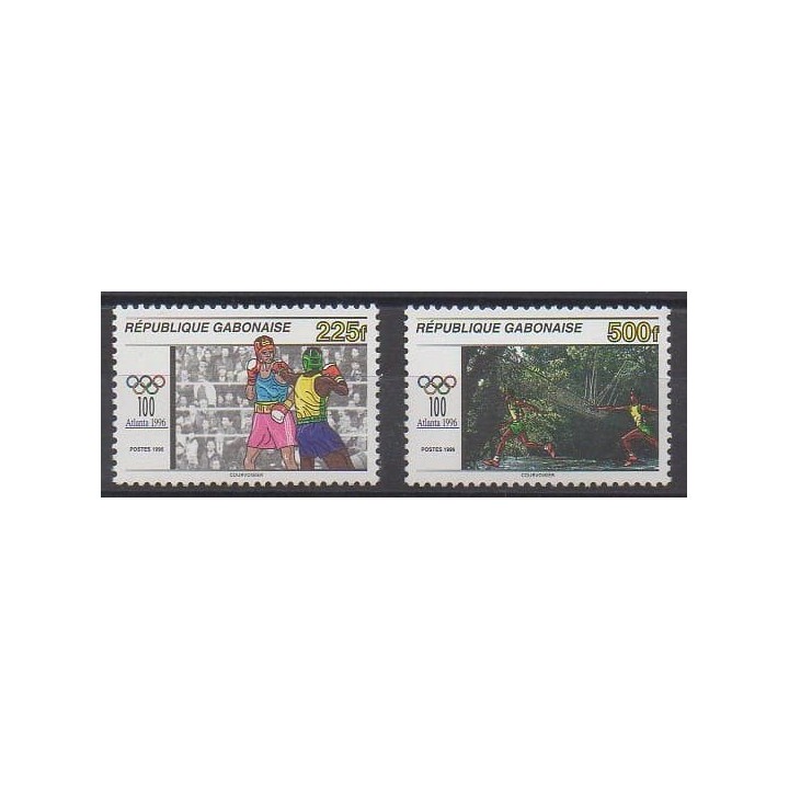 Buy this set of stamps of Gabon of the year 1996 (Nb 872/873).