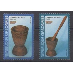 Gabon - 1998 - No 969/970 - Artisanat ou métiers