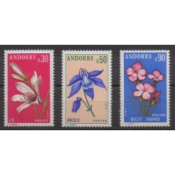 Andorre - 1973 - No 229/231 - Fleurs