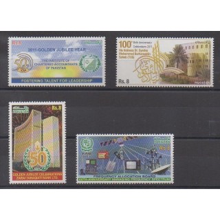 Acheter cette série de timbres duPakistan de l'année 2011 (No 1311/1314).