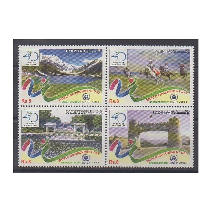 Acheter cette série de timbres duPakistan de l'année 2012 (No 1339/1342).