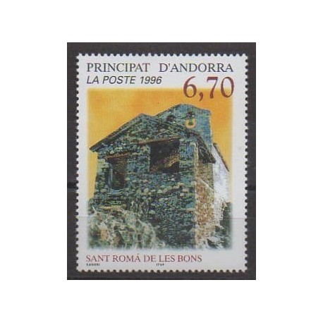 French Andorra - 1996 - Nb 482 - Churches