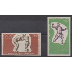Centrafricaine (République) - 1972 - No PA98/PA99ND - Jeux Olympiques d'été