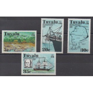 Acheter cette série de timbres de Tuvalu de l'année 1977 (No 55/58).