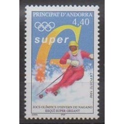 Andorre - 1998 - No 498 - Jeux olympiques d'hiver