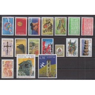Buy the stamps of French Andorra of the year 1996 (Nb 467/483).
