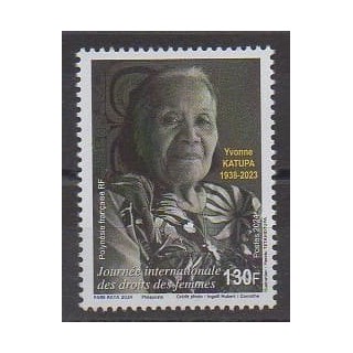 Acheter ce timbre de Polynésie de l'année 2024 (Yvonne Katupa).