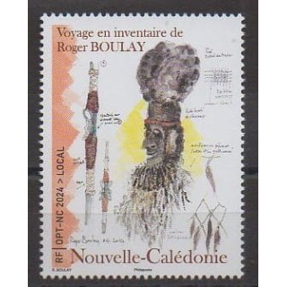 Buy this stamp of New Caledonia of the year 2024 (Voyage en inventaire de Roger Boulay).